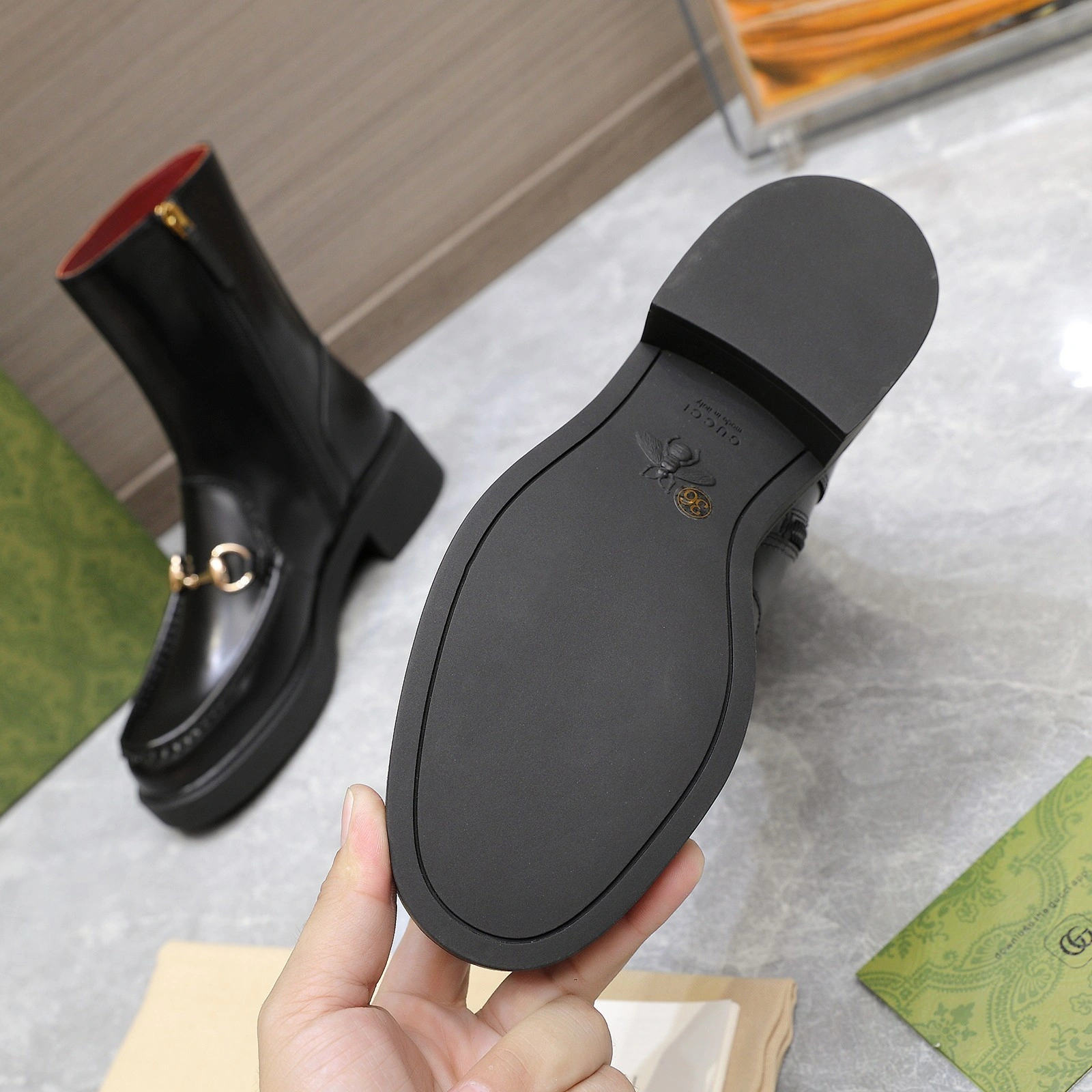 COCO-- 6u33i 7798724 0GQ00 1000 Heel height：4.5CM Waterproof：2.5CM Calfskin item:D-X555L1107